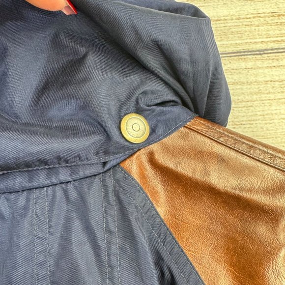 Vintage Ossi Skiwear Hooded‎ Snow Jacket Men's Size Medium Blue/Brown - Picture 13 of 16